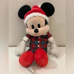 Disney Store‎ Christmas Holiday Mickey Mouse Collectable Plush Decoration